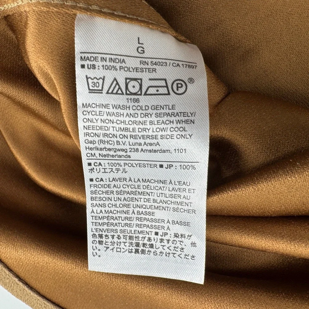 Banana Republic Mens Vegan Suede Shirt Jacket Camel Brown Standard Fit Large NWT